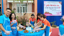 Hình ảnh Hội thi "Quý ông vào bếp" do LĐLĐ TP tổ chức và thi "Nấu ăn", năm học 2024-2025