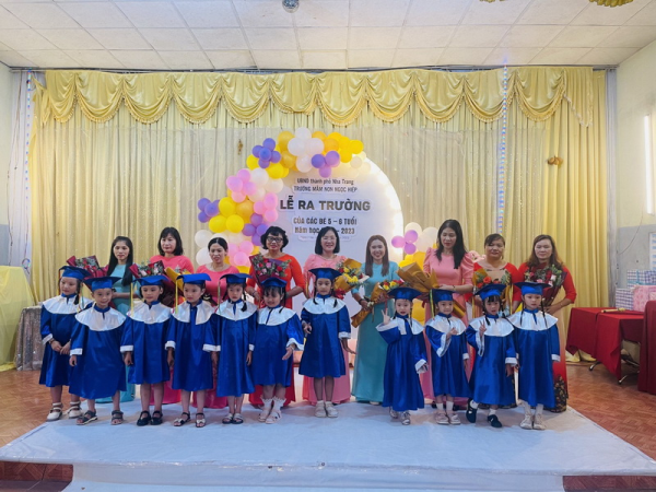 Lễ ra trường cho các bé 5-6 tuổi- Trường Mầm Ngọc Hiệp Năm học 2022-2023