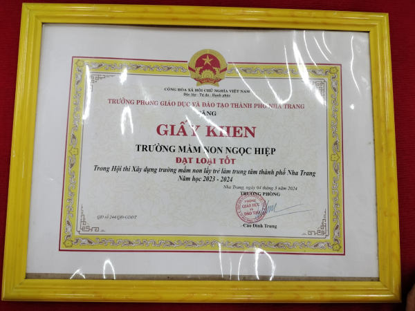 Trường mầm non Ngọc Hiệp tham gia hội thi "Xây dựng môi trường giáo dục lấy trẻ làm trung tâm" thành phố Nha Trang, năm học 2023-2024