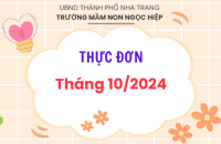 THỰC ĐƠN - Tháng 10/2024