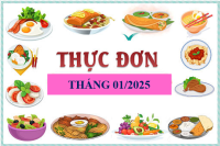 THỰC ĐƠN THÁNG 01/2025