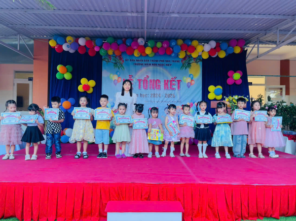 TRƯỜNG MẦM NON NGỌC HIỆP TỔ CHỨC LỄ TỔNG KẾT,  NĂM HỌC 2024-2025