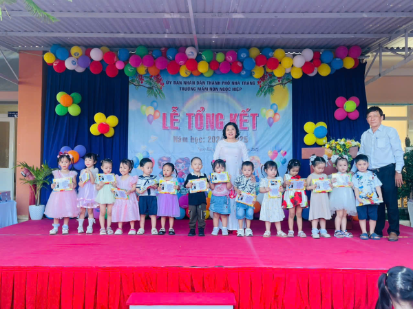 TRƯỜNG MẦM NON NGỌC HIỆP TỔ CHỨC LỄ TỔNG KẾT,  NĂM HỌC 2024-2025