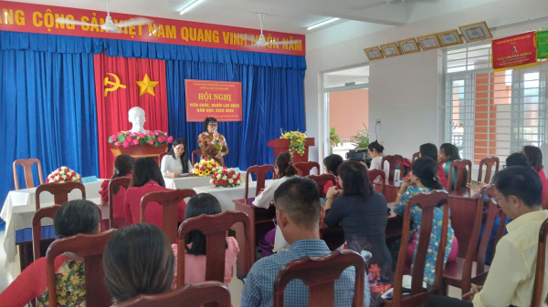 TRƯỜNG MẦM NON NGỌC HIỆP TỔ CHỨC HỘI NGHỊ VIÊN CHỨC, NGƯỜI LAO ĐỘNG NĂM HỌC 2025-2026