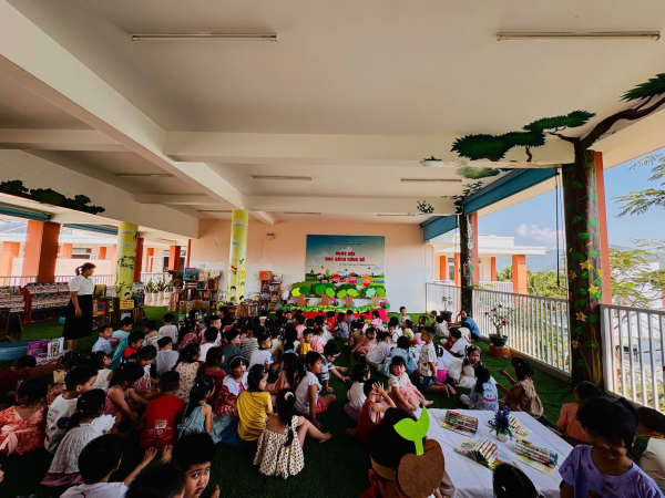 HƯỞNG ỨNG NGÀY SÁCH VÀ VĂN HÓA ĐỌC VIỆT NAM 21/4 TRƯỜNG MẦM NON NGỌC HIỆP TỔ CHỨC NGÀY HỘI ĐỌC SÁCH CHO TRẺ MẦM NON 