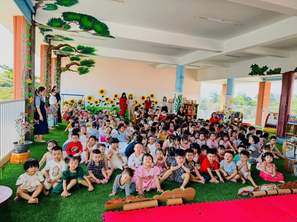 HƯỞNG ỨNG NGÀY SÁCH VÀ VĂN HÓA ĐỌC VIỆT NAM 21/4 TRƯỜNG MẦM NON NGỌC HIỆP TỔ CHỨC NGÀY HỘI ĐỌC SÁCH CHO TRẺ MẦM NON 