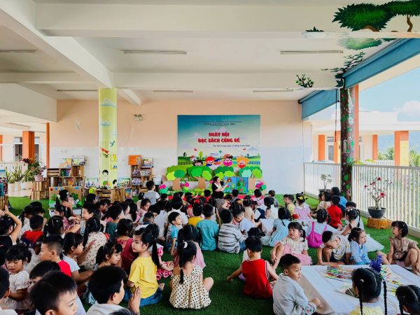 HƯỞNG ỨNG NGÀY SÁCH VÀ VĂN HÓA ĐỌC VIỆT NAM 21/4 TRƯỜNG MẦM NON NGỌC HIỆP TỔ CHỨC NGÀY HỘI ĐỌC SÁCH CHO TRẺ MẦM NON 