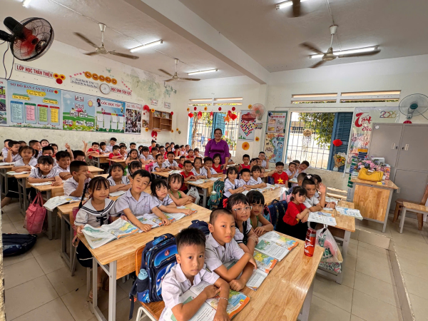 TRƯỜNG MẦM NON NGỌC HIỆP TỔ CHỨC CHO TRẺ MG 5-6 TUỔI THAM QUAN, GIAO LƯU TRƯỜNG TIỂU HỌC NGỌC HIỆP 