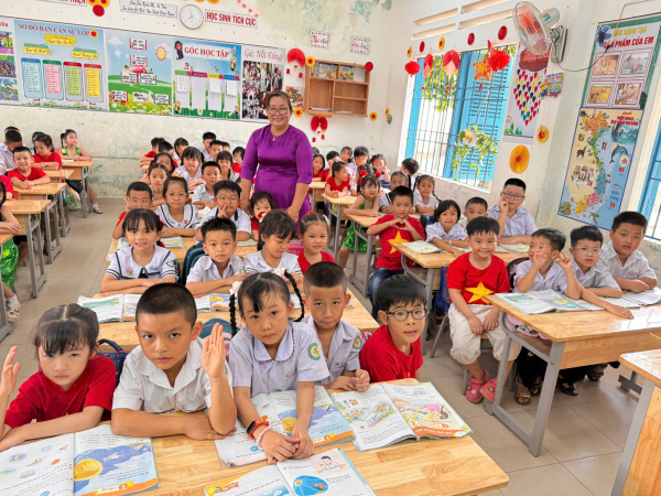 TRƯỜNG MẦM NON NGỌC HIỆP TỔ CHỨC CHO TRẺ MG 5-6 TUỔI THAM QUAN, GIAO LƯU TRƯỜNG TIỂU HỌC NGỌC HIỆP 
