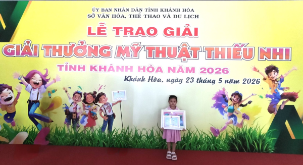Tham gia “Giải thưởng Mỹ thuật thiếu nhi tỉnh Khánh Hòa năm 2026”
