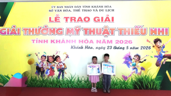 Tham gia “Giải thưởng Mỹ thuật thiếu nhi tỉnh Khánh Hòa năm 2026”