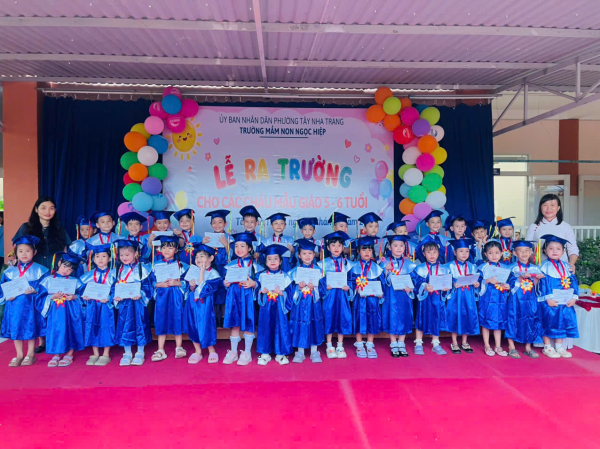 TRƯỜNG MẦM NON NGỌC HIỆP  TỔ CHỨC LỄ RA TRƯỜNG CHO CÁC CHÁU  KHỐI MẪU GIÁO 5-6 TUỔI, NĂM HỌC 2025 - 2026