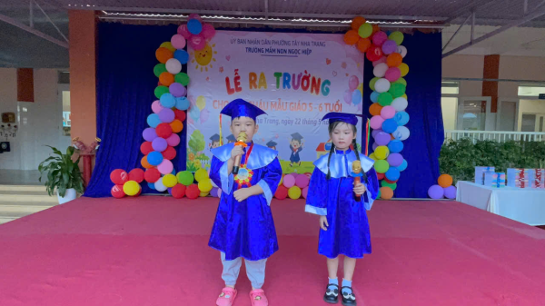 TRƯỜNG MẦM NON NGỌC HIỆP  TỔ CHỨC LỄ RA TRƯỜNG CHO CÁC CHÁU  KHỐI MẪU GIÁO 5-6 TUỔI, NĂM HỌC 2025 - 2026