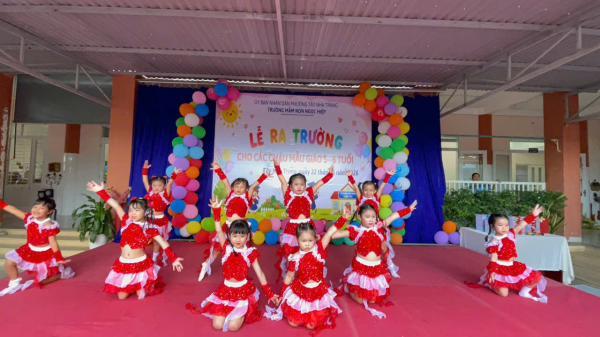 TRƯỜNG MẦM NON NGỌC HIỆP  TỔ CHỨC LỄ RA TRƯỜNG CHO CÁC CHÁU  KHỐI MẪU GIÁO 5-6 TUỔI, NĂM HỌC 2025 - 2026